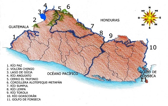 Fronteras naturales de El Salvador