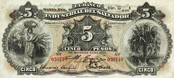 Los primeros billetes de El Salvador